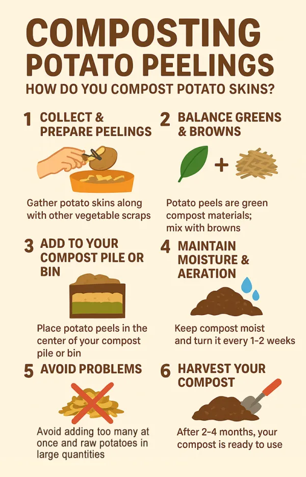 Composting Potato Peelings: Step-by-Step