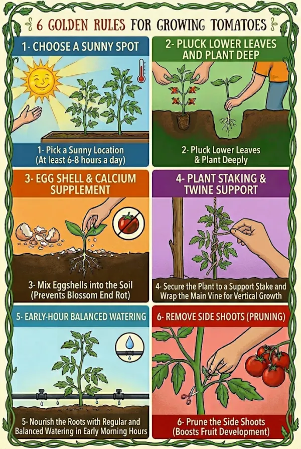 6 Golden Rules for Growing Abundant Tomatoes